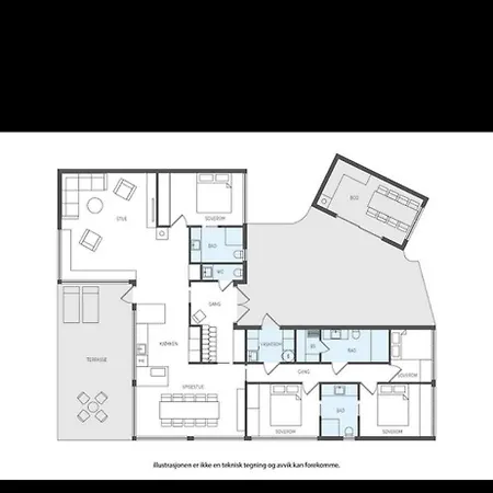 Holiday home Flott Stor Rett Ved Golfbane , Skianlegg Og
